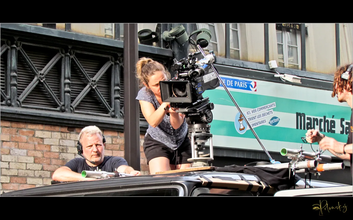 Rails de travelling en extérieur